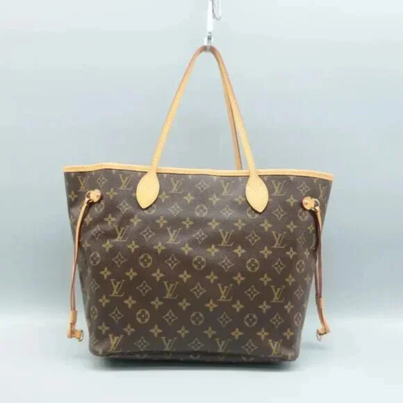 100% Authentic Louis Vuitton Neverfull Brown&Green MM W/P Monogram Shoulder Bag - Picture 2 of 12